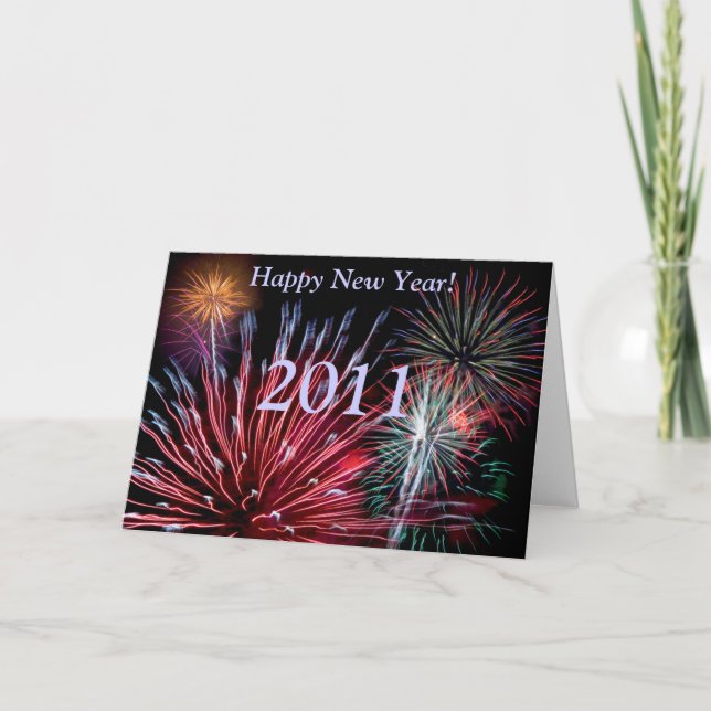 Fireworks, Happy New Year!, 2013 Holiday Card (Front)