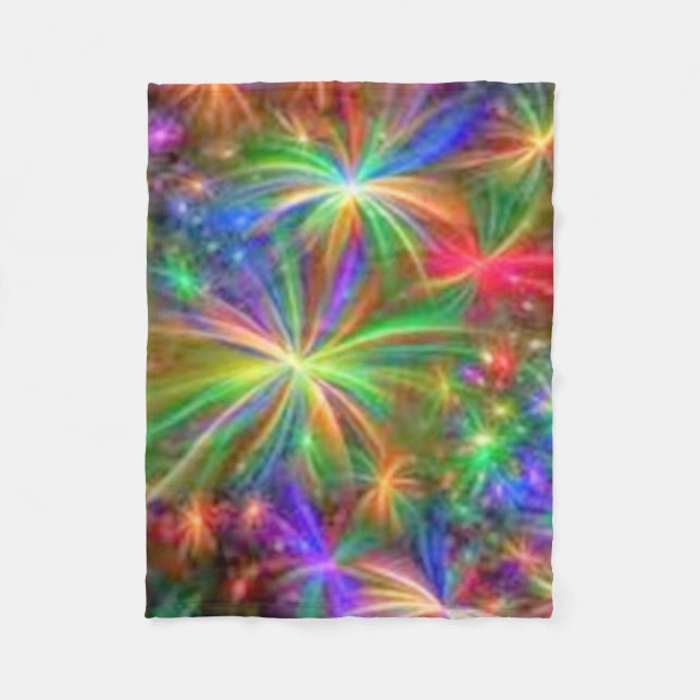 Fireworks Heaven Fleece Blanket (Front)