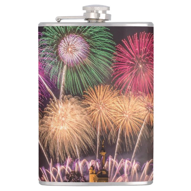 fireworks hip flask (Front)