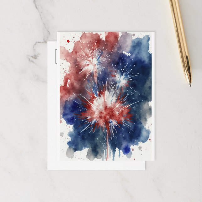 Fireworks Holiday Postcard (Creator Uploaded)