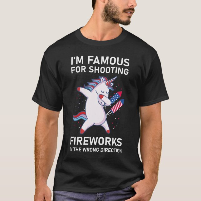 Fireworks Humour Fourth of July Firework T-Shirt (Front)
