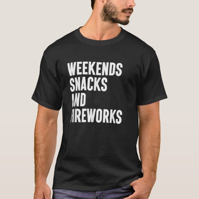 Fireworks I Love Fireworks for Men and Women T-Shirt (Front)