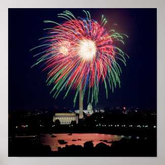Fireworks in DC Poster