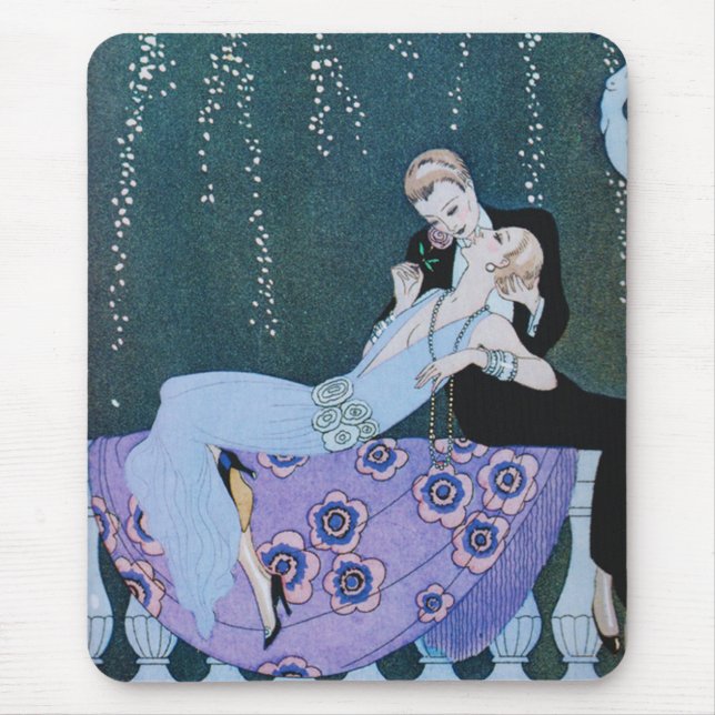 Fireworks in Paris Art Deco Mouse Mat (Front)