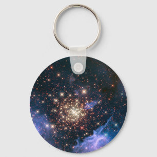 Fireworks in Space Key Ring
