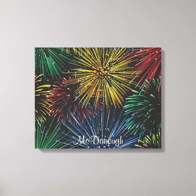 Fireworks in the Sky Canvas Print (Front)