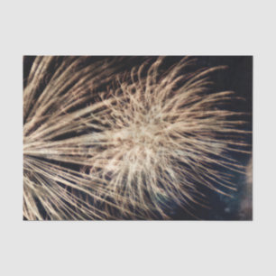 Fireworks Independence Day Gold Black 4th Of July Tissue Paper