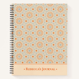 Fireworks-Inspired Pattern -- Custom Notebook