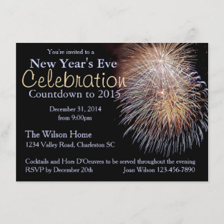 Fireworks Invitation Customise for Your Event