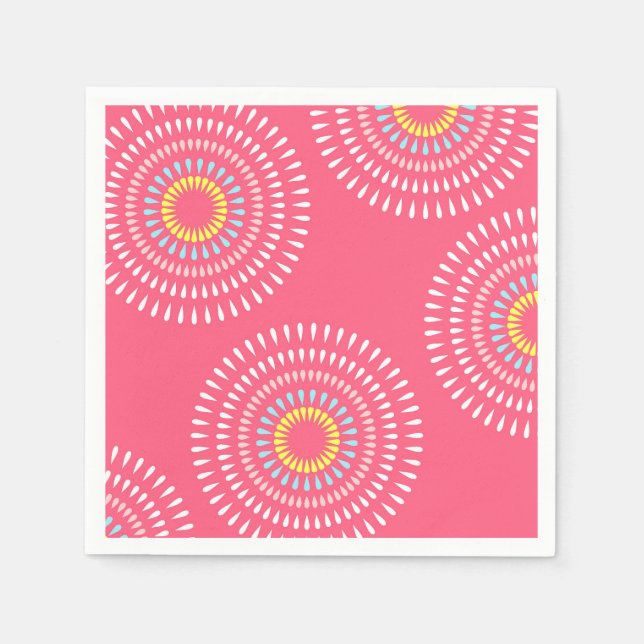 Fireworks Japanese Cherry Napkin (Front)