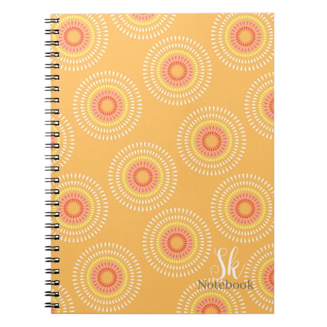Fireworks Japanese Mustard Notebook (Front)