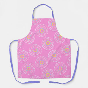 Fireworks Japanese Pink Apron