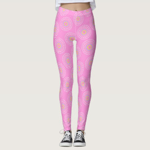 Fireworks Japanese Pink Leggings