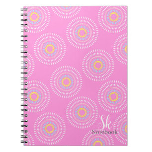 Fireworks Japanese  Pink Notebook