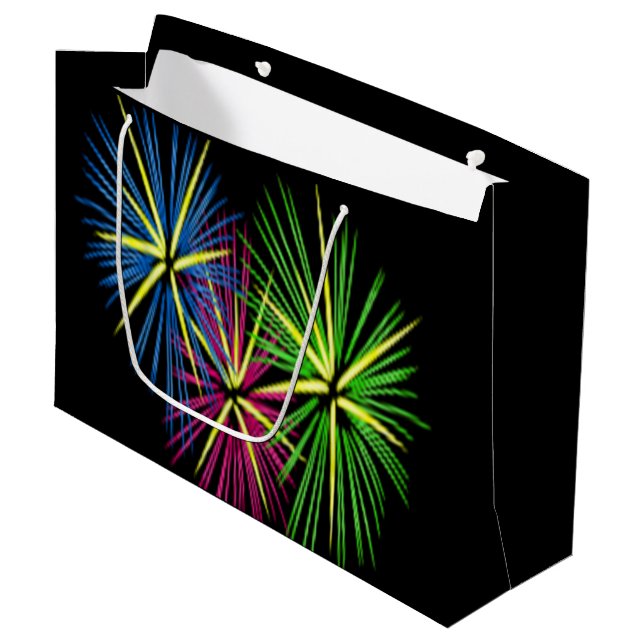 FIREWORKS LARGE GIFT BAG (Front Angled)