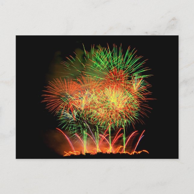 Fireworks Lighting up the Sky Postcard (Front)