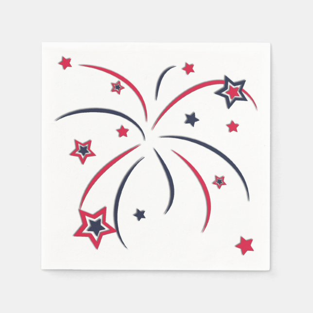Fireworks Napkin (Front)