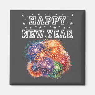 Fireworks New Year's Eve Party  Magnet