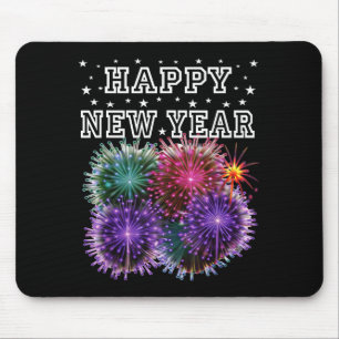 Fireworks New Year's Eve Party  Mouse Mat