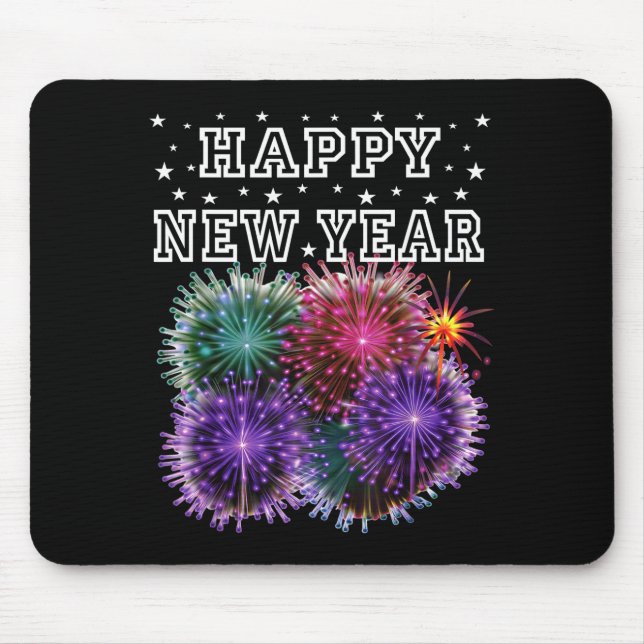 Fireworks New Year's Eve Party  Mouse Mat (Front)