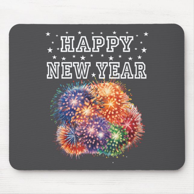 Fireworks New Year's Eve Party  Mouse Mat (Front)