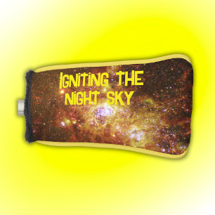 Fireworks of Star Formation Yellow   Golf Head Cover
