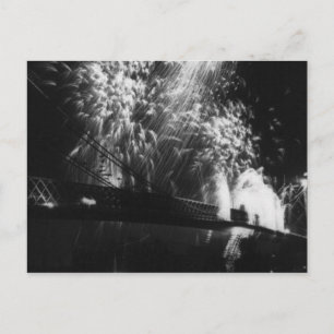 Fireworks, Opening of Williamsburg Bridge 1904 Vin Postcard