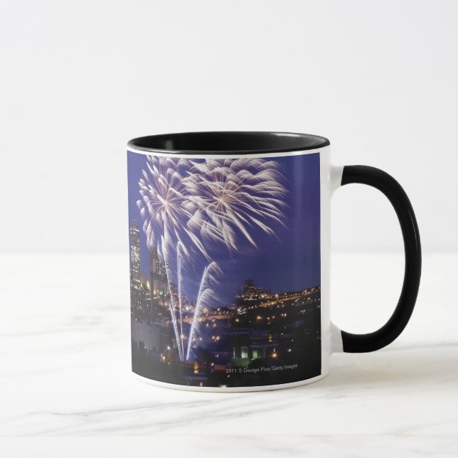 Fireworks Over The City Mug (Right)
