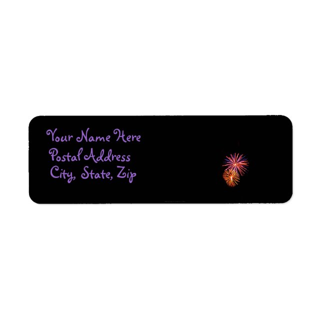 Fireworks P3621 Address Label (Front)