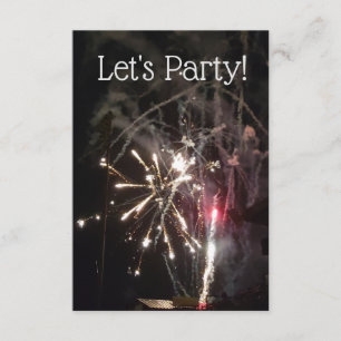 Fireworks Party Invitation