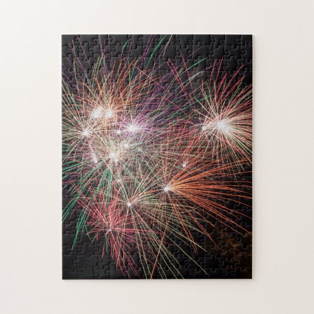 Fireworks photo puzzle (Vertical)