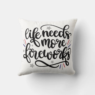 Fireworks pillow