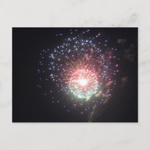 Fireworks postcard