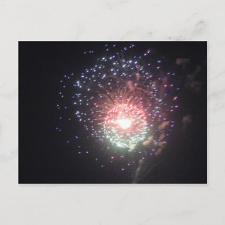 Fireworks postcard