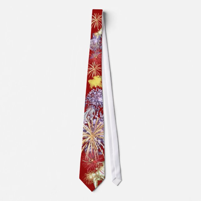Fireworks Power Tie 4th of July Independence Day (Front)