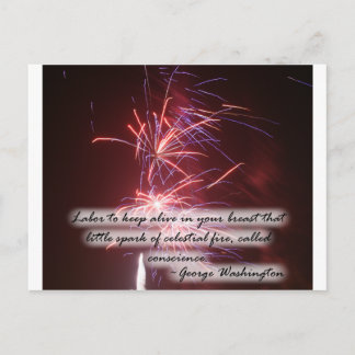 Fireworks Quote Postcard
