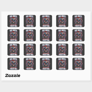Fireworks Racoon 4th of July Sticker