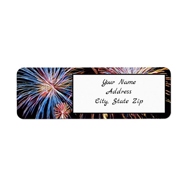 Fireworks Return Address Label (Front)