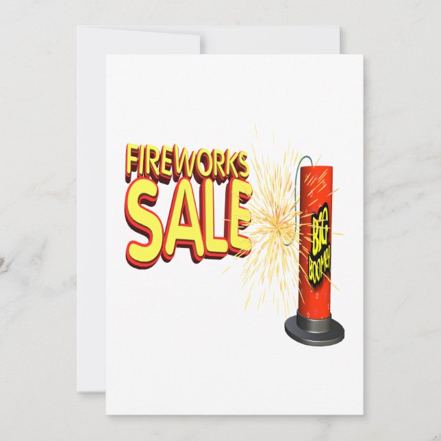 Fireworks Sale Invitation (Front)