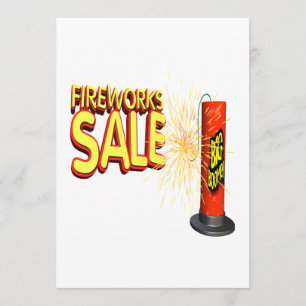 Fireworks Sale Invitation