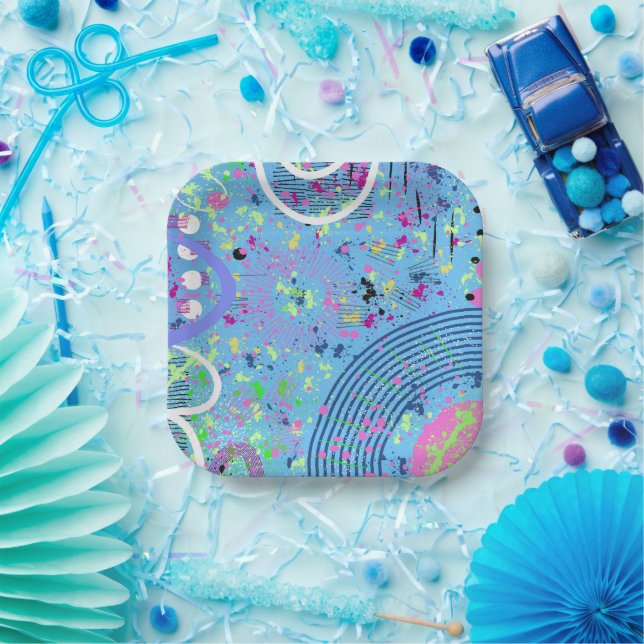 Fireworks Show  Paper Plate (Party)