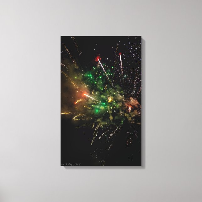 Fireworks Stacked Wrapped Canvas (Front)