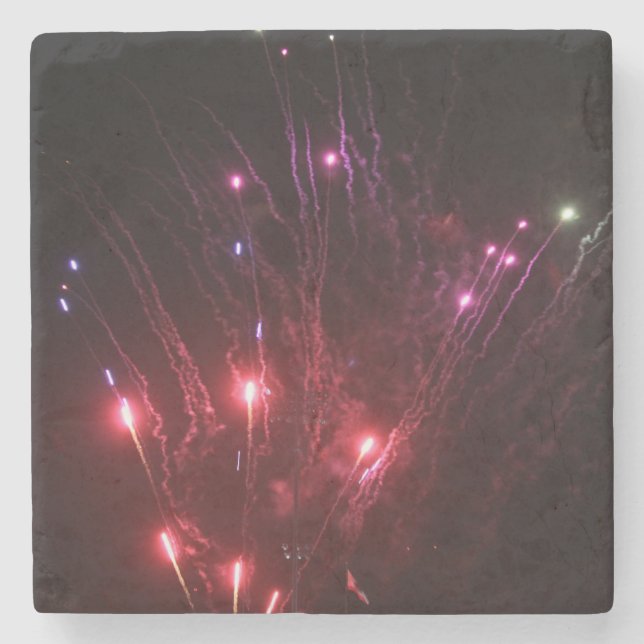 Fireworks Stone Coaster (Front)