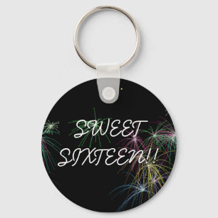 Fireworks, SWEETSIXTEEN!! Key Ring