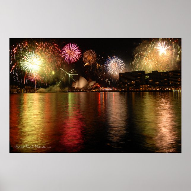 Fireworks : Sydney Harbour, Australia Poster (Front)