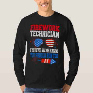Fireworks Technician American Independence Day Jul T-Shirt
