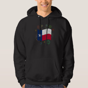 Fireworks Texas Flag Us State Usa Patriotic Texan Hoodie