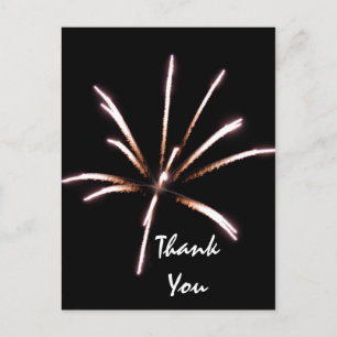 Fireworks Thank You Note Card