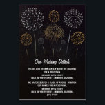Fireworks Themed Sky Wedding Enclosure Cards<br><div class="desc">Fireworks Themed Sky Wedding Enclosure Cards - include these detail cards to inform your guests of your reception location, the reception timeline and hotel information to make planning easier. You can add more information if needed by clicking on the customise button above. See the full matching collection on this page....</div>