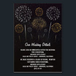 Fireworks Themed Sky Wedding Enclosure Cards<br><div class="desc">Fireworks Themed Sky Wedding Enclosure Cards - include these detail cards to inform your guests of your reception location, the reception timeline and hotel information to make planning easier. You can add more information if needed by clicking on the customise button above. See the full matching collection on this page....</div>